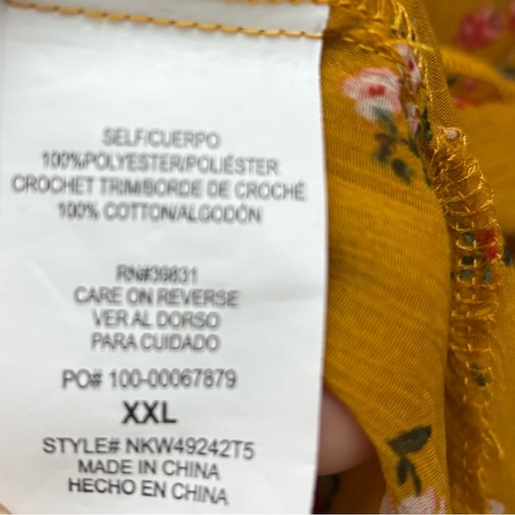 Rewind Mustard Floral Kimono - Picture 4 of 4